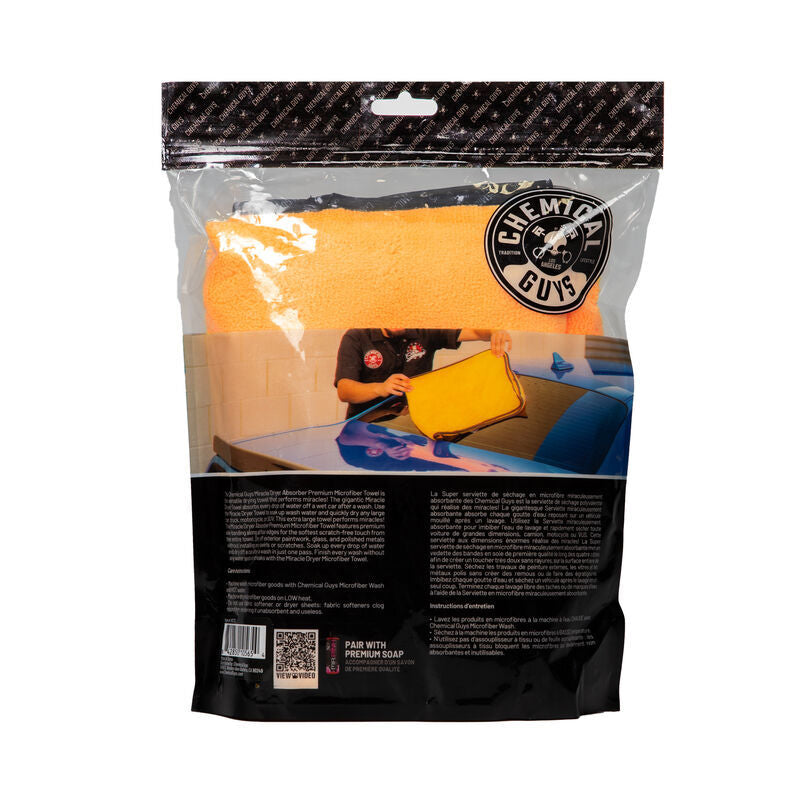 Chemical Guys Miracle Dryer Microfiber Towel – 36in x 25in Online Hot Sale