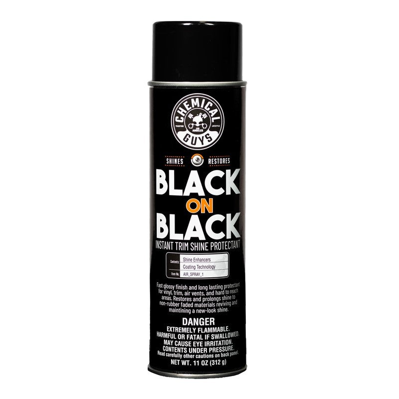 Chemical Guys Black on Black Instant Trim Shine Spray Dressing – 11oz (Aerosol) Fashion