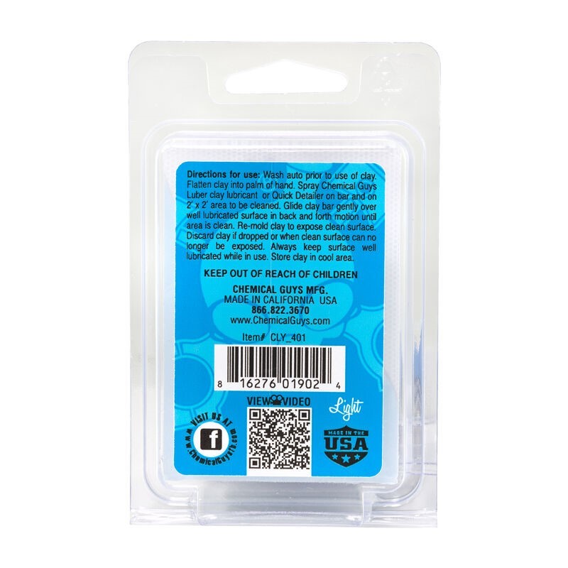 Chemical Guys Clay Bar (Light Duty) – Blue on Sale