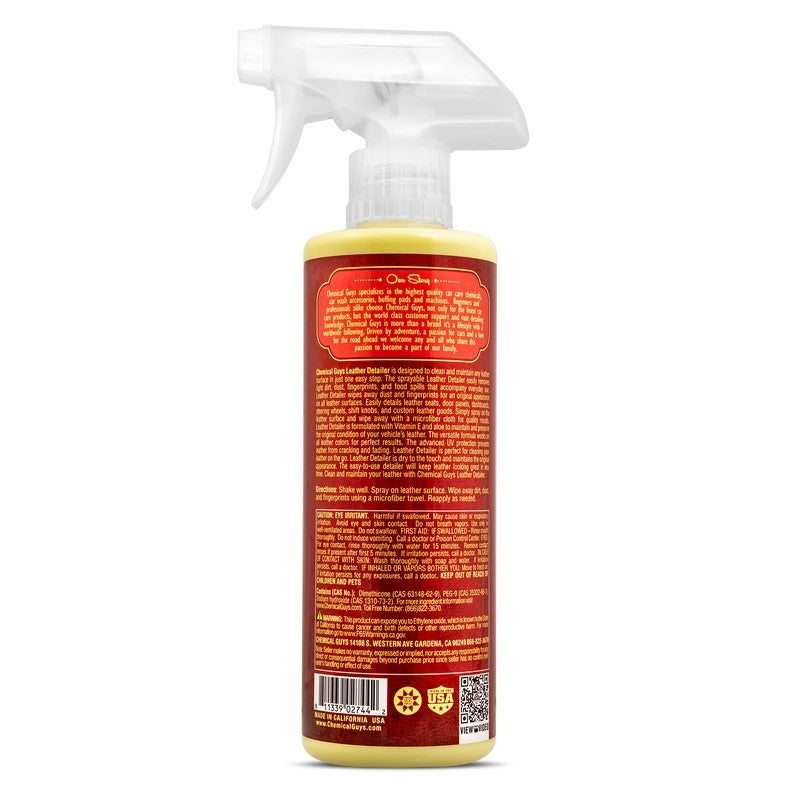 Chemical Guys Leather Quick Detailer Care Spray – Matte Finish – 16oz Sale