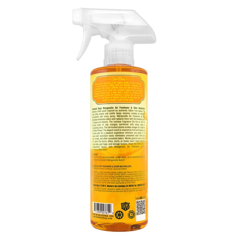 Chemical Guys Mangocello Mango Lemon Fusion Air Freshener & Odor Eliminator – 16oz Hot on Sale
