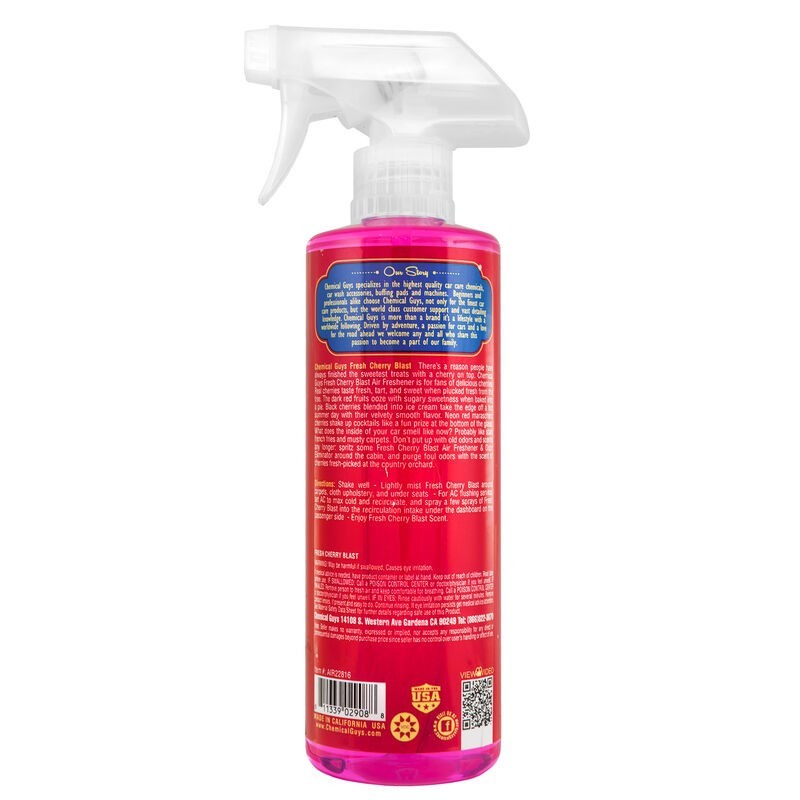 Chemical Guys Fresh Cherry Blast Air Freshener & Odor Eliminator – 16oz Fashion