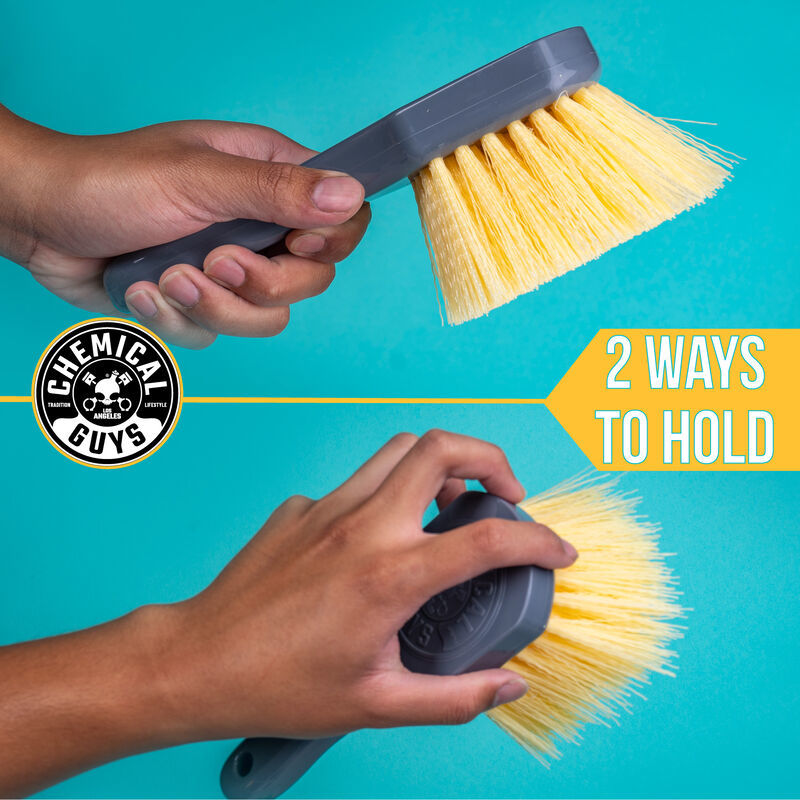 Chemical Guys Stiffy Brush For Carpets & Durable Surfaces – Yellow Sale
