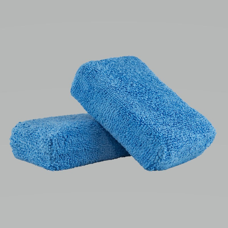 Chemical Guys Premium Grade Microfiber Applicators – 2in x 4in x 6in – Blue – 2 Pack Sale