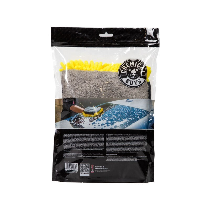 Chemical Guys Three-Way Premium Microfiber Wash Mitt on Sale