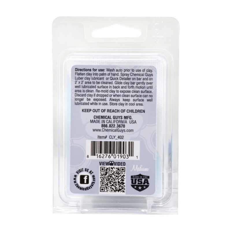Chemical Guys Clay Bar (Medium Duty) – Gray Hot on Sale