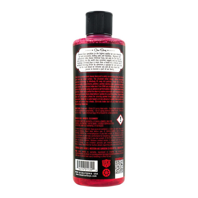 Chemical Guys Diablo Gel Wheel & Rim Cleaner – 16oz Hot on Sale