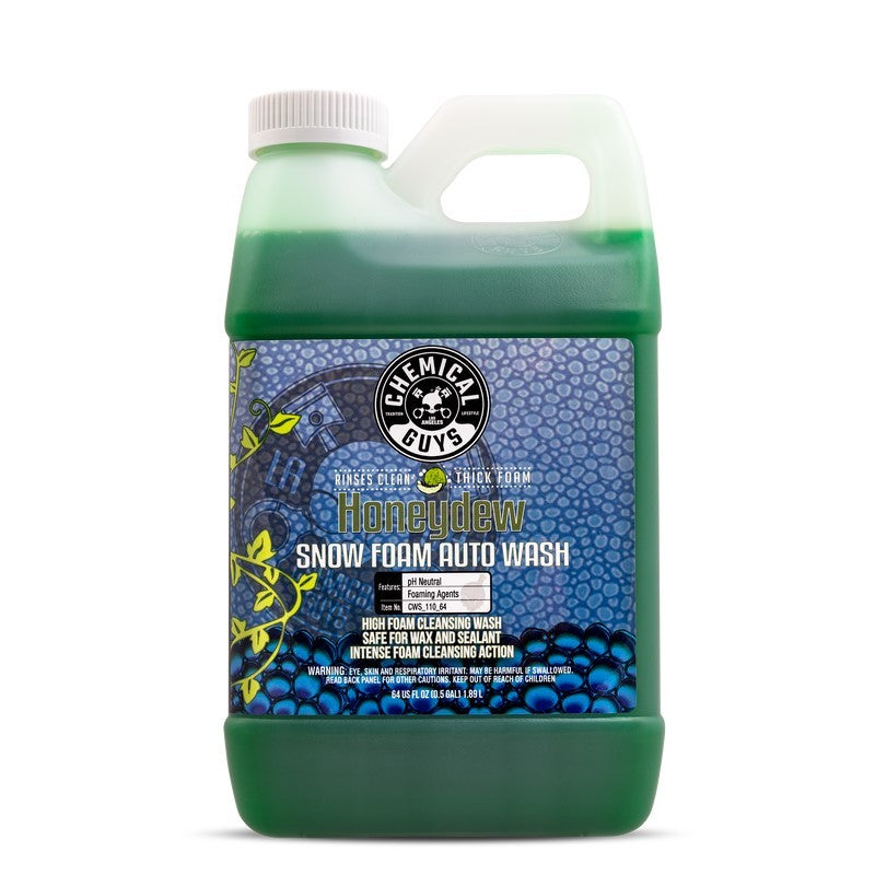 Chemical Guys Honeydew Snow Foam Auto Wash Cleansing Shampoo – 64oz Supply