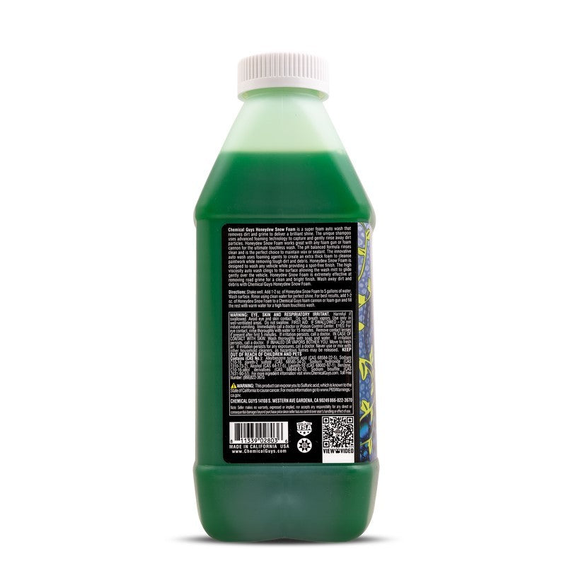 Chemical Guys Honeydew Snow Foam Auto Wash Cleansing Shampoo – 64oz Supply
