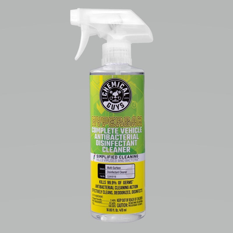 Chemical Guys Hyperban Complete Vehicle Antibacterial Disinfectant Cleaner – 16oz Discount