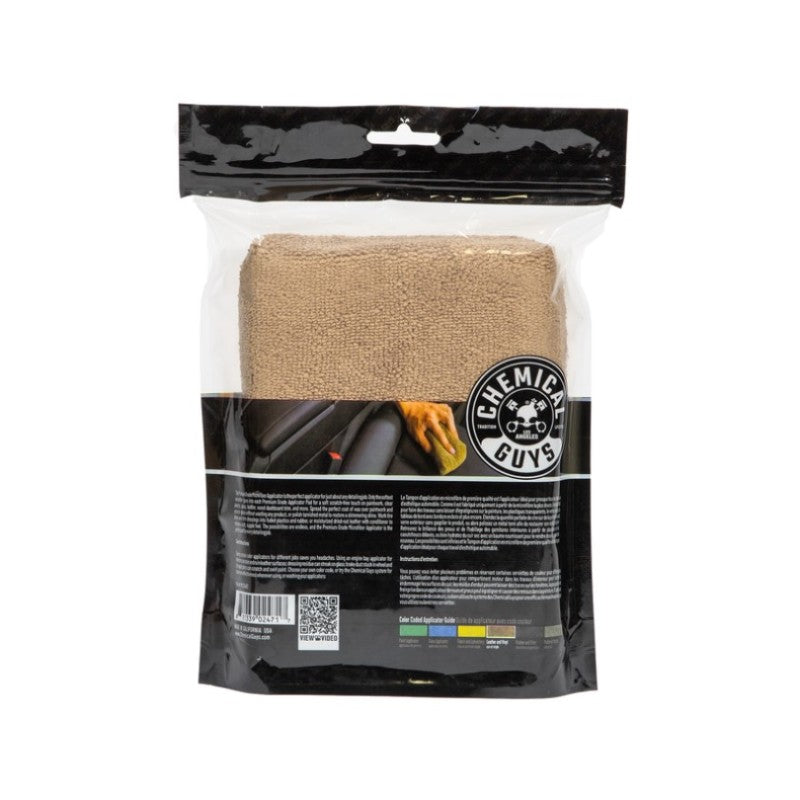 Chemical Guys Workhorse Microfiber Applicator – 5in x 3in x 1.5in – Tan – 2 Pack on Sale