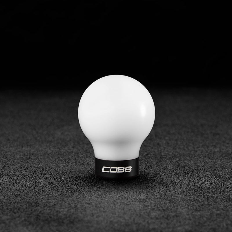 Cobb 07-13 Mazdaspeed3 & 06-07 Mazdaspeed6 Shift Knob – White Knob w/Stealth Black Base Discount