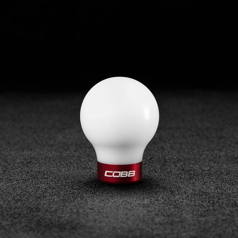 Cobb 07-13 Mazdaspeed3 & 06-07 Mazdaspeed6 Shift Knob – White Knob w/Race Red Base Sale