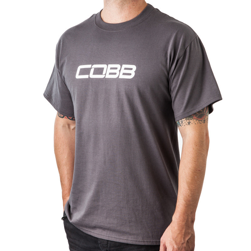 Cobb Tuning Logo Mens T-Shirt (Gray/White Logo) – Small Fashion