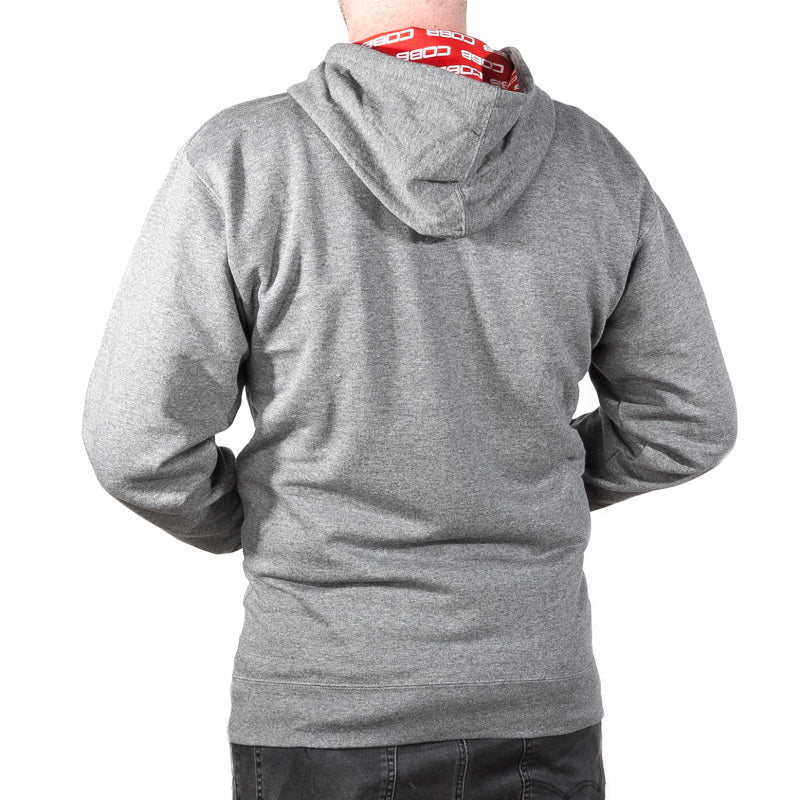 Cobb Grey Zippered Hoodie – Size X-Large Fashion