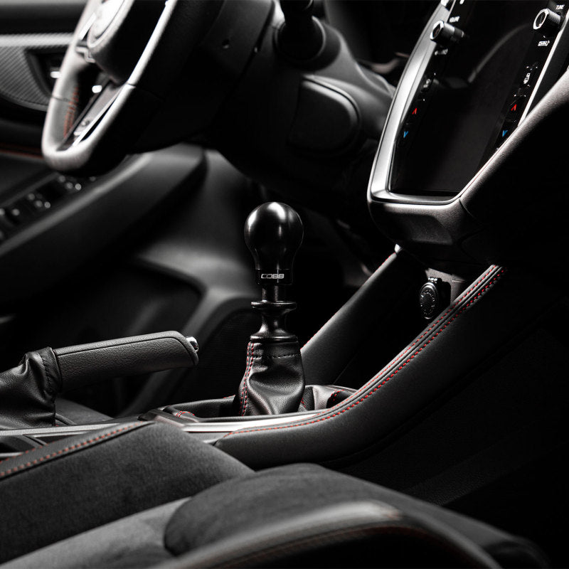 Cobb Subaru 6-Speed Weighted COBB Shift Knob – Black (Incl. Both Red + Blk Collars) Hot on Sale